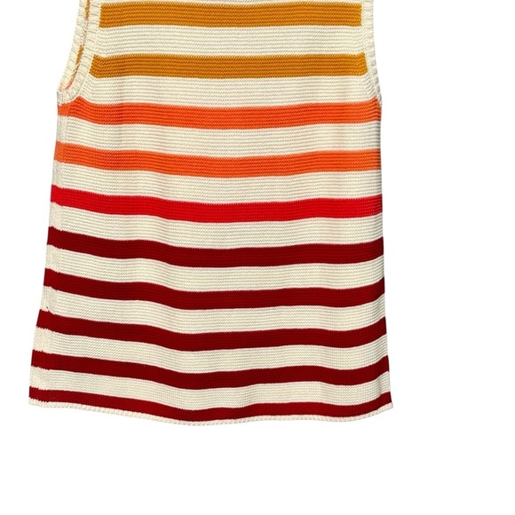 Lucky Brand Ombre Sunset Striped Sleeveless Lightweight Sweater Blouse Tank - Picture 9 of 11